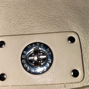 Authentic Mark Jacobs cream crossbody bag